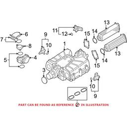 Audi Engine Air Intake Hose Seal 06E198012A - Genuine VW/Audi